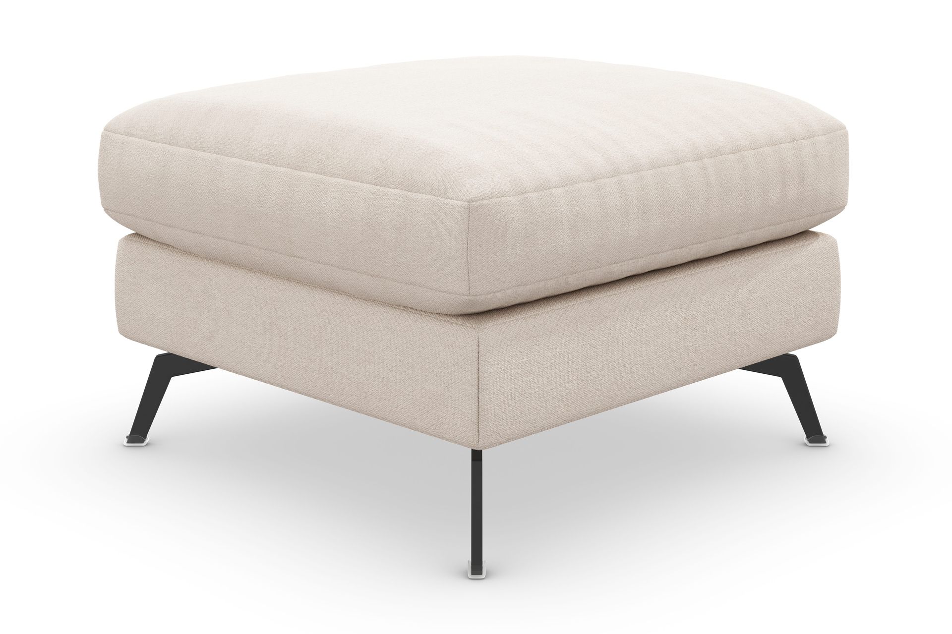 Ocean Lyx Fotskammel - Beige/Svart