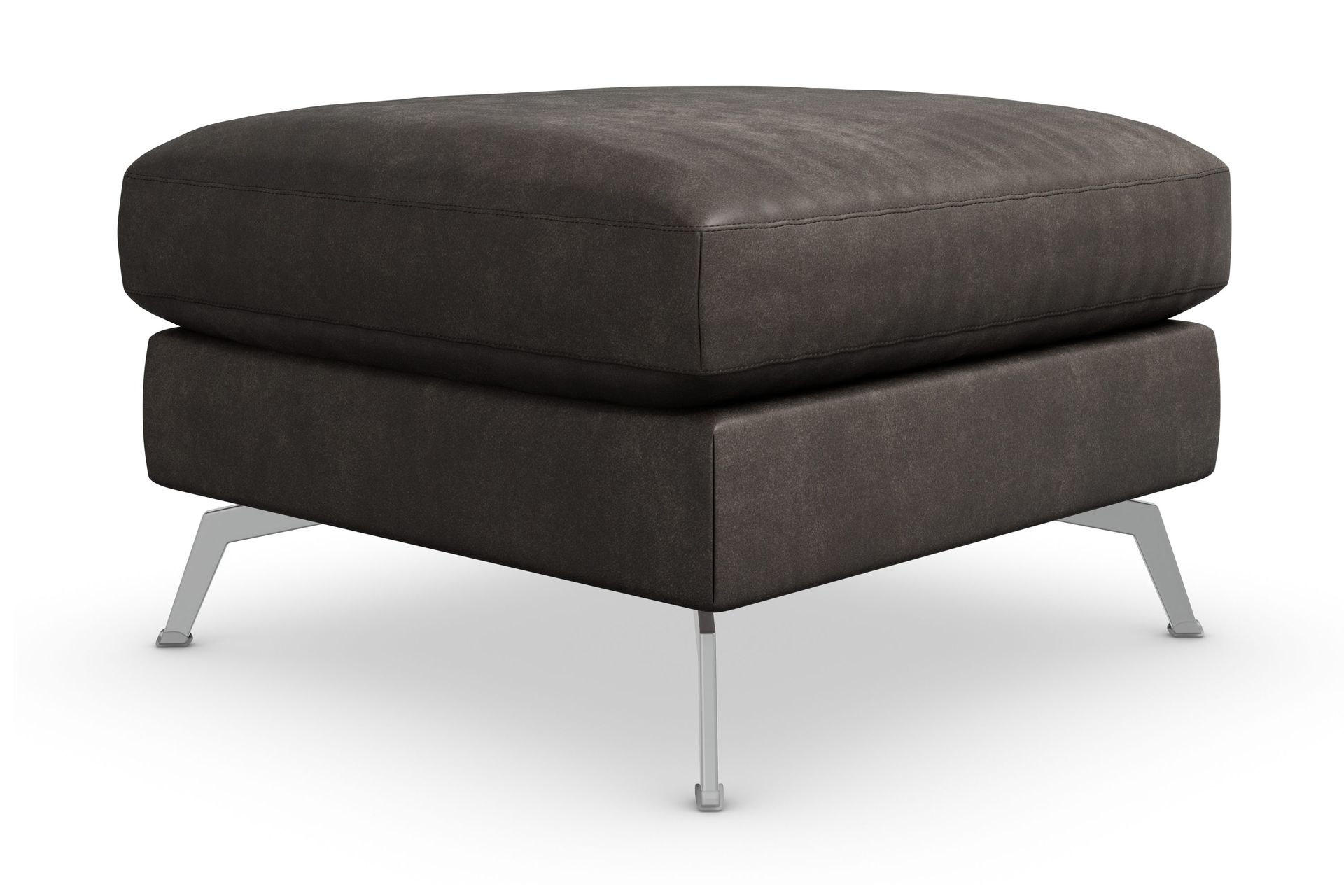 Ocean Lyx Fotskammel - Svart/Lær