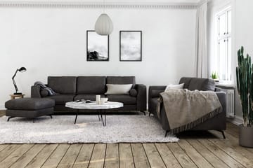 Ocean Lyx Fotskammel - Svart/Lær - Møbler - Stoler & lenestoler - Krakk - Fotskammel