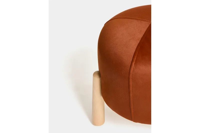 Orryn Fotpall 40 cm - Oransje/Natur - Møbler - Stoler & lenestoler - Krakk - Fotskammel