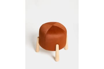 Orryn Fotpall 40 cm - Oransje/Natur - Møbler - Stoler & lenestoler - Krakk - Fotskammel