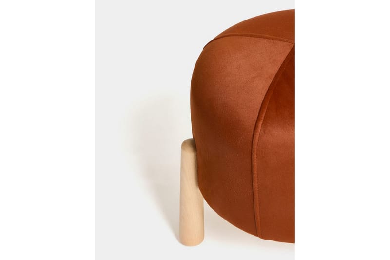 Orryn Fotpall 40 cm - Oransje/Natur - Møbler - Stoler & lenestoler - Krakk - Fotskammel
