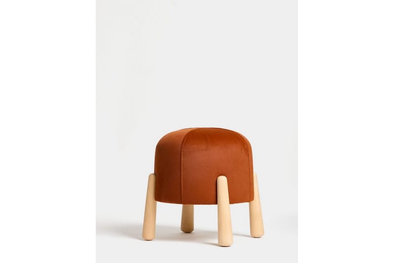 Orryn Fotpall 40 cm, Oransje/Natur