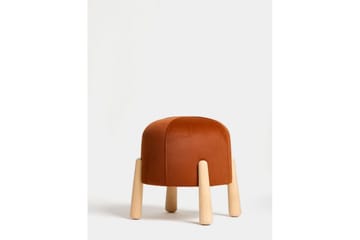 Orryn Fotpall 40 cm - Oransje/Natur - Møbler - Stoler & lenestoler - Krakk - Fotskammel