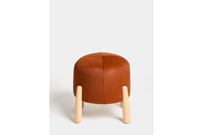 Orryn Fotpall 40 cm - Oransje/Natur - Møbler - Stoler & lenestoler - Krakk - Fotskammel