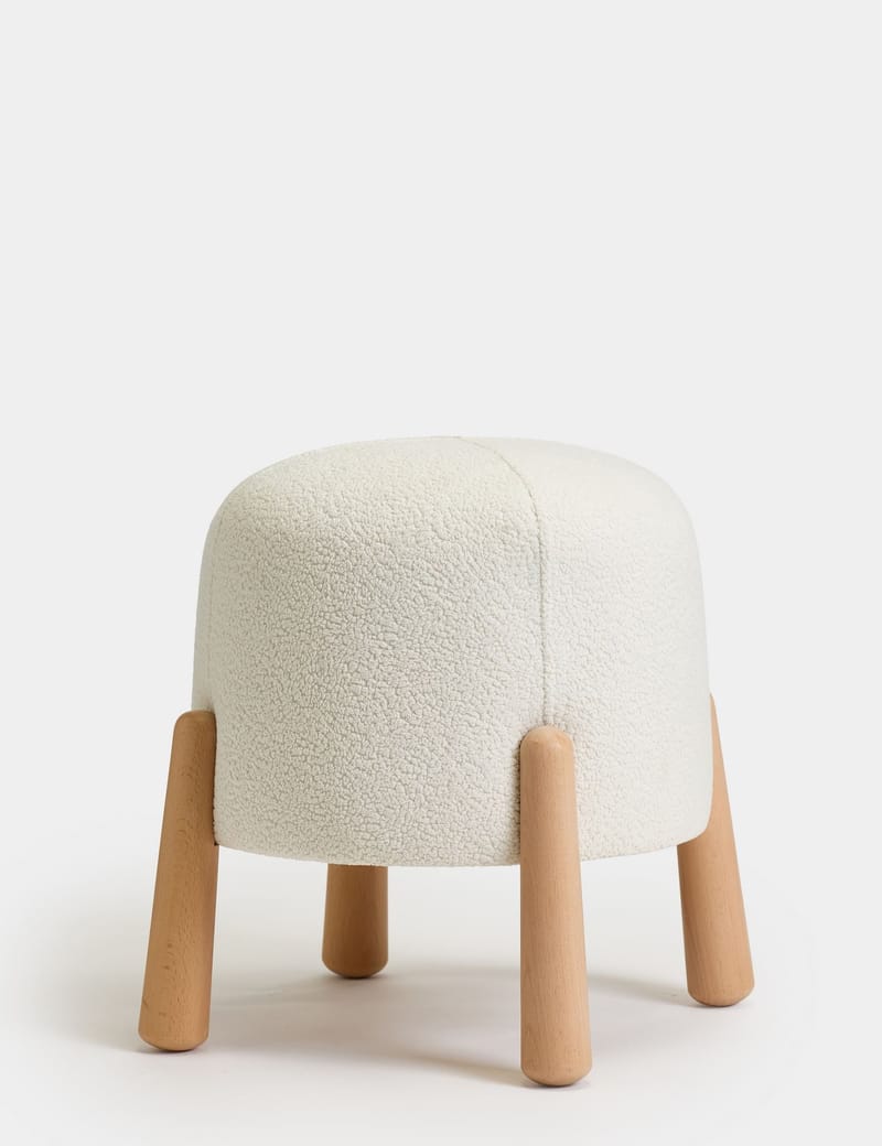 Orryn sittepuff 40 cm rund - Hvit - Møbler - Stoler & lenestoler - Krakk - Puff