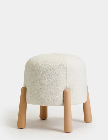 Orryn sittepuff 40 cm rund - Hvit - Møbler - Stoler & lenestoler - Krakk - Puff