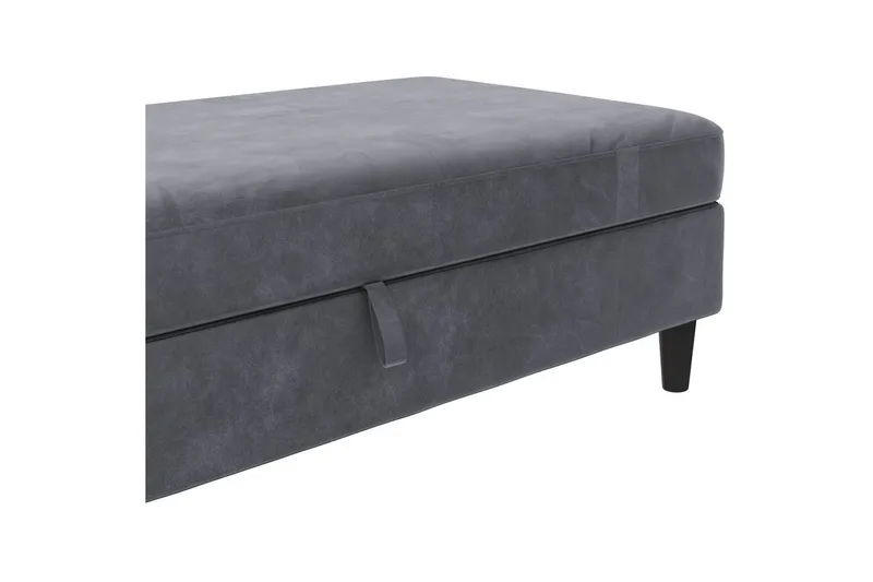 Osmaner/Krakk Hartford Antrasitt, Fløyel - Antrasitt, Fløyel - Møbler - Stoler & lenestoler - Krakk - Fotskammel