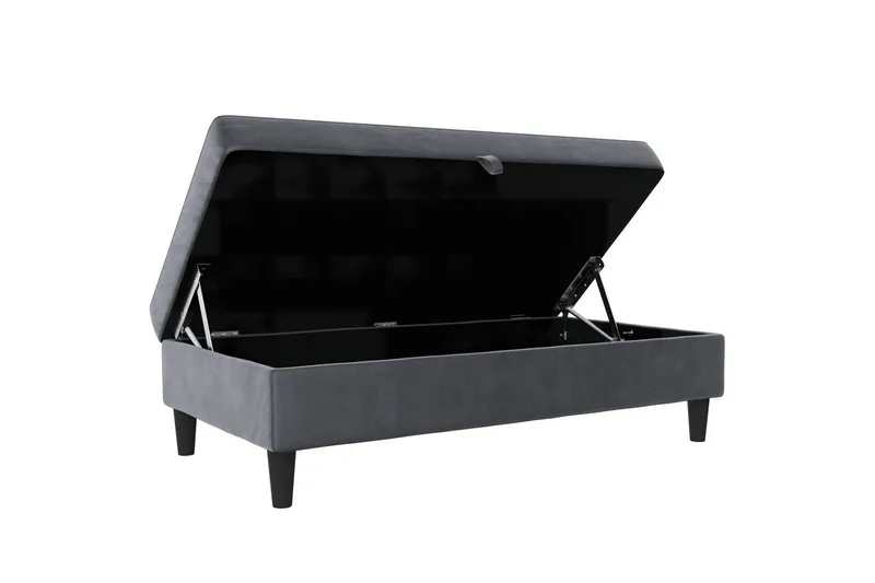 Osmaner/Krakk Hartford Antrasitt, Fløyel - Antrasitt, Fløyel - Møbler - Stoler & lenestoler - Krakk - Fotskammel