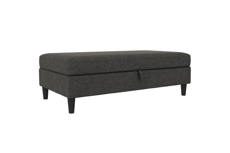 Osmaner/Krakk Hartford Antrasitt, Linstoffutseende (100 % polyester) - Antrasitt, Linstoffutseende (100 % polyester) - Møbler - Stoler & lenestoler - Krakk - Fotskammel