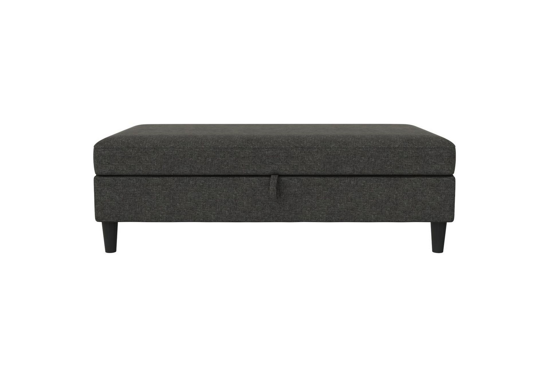 Osmaner/Krakk Hartford Antrasitt, Linstoffutseende (100 % polyester) - Antrasitt, Linstoffutseende (100 % polyester) - Møbler - Stoler & lenestoler - Krakk - Fotskammel