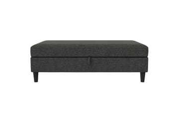 Osmaner/Krakk Hartford Antrasitt, Linstoffutseende (100 % polyester) - Antrasitt, Linstoffutseende (100 % polyester) - Møbler - Stoler & lenestoler - Krakk - Fotskammel
