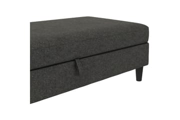 Osmaner/Krakk Hartford Antrasitt, Linstoffutseende (100 % polyester) - Antrasitt, Linstoffutseende (100 % polyester) - Møbler - Stoler & lenestoler - Krakk - Fotskammel