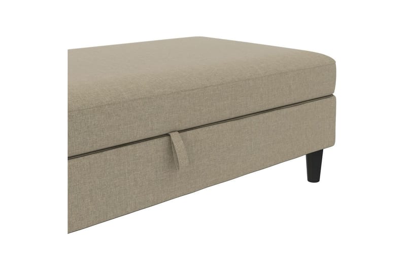 Osmaner/Krakk Hartford Brun, Linstoffutseende (100 % polyester) - Brun, Linstoffutseende (100 % polyester) - Møbler - Stoler & lenestoler - Krakk - Fotskammel