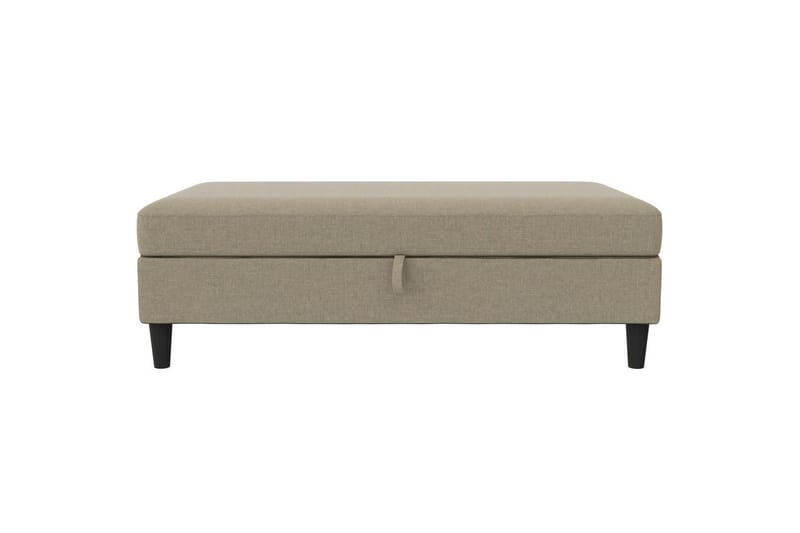 Osmaner/Krakk Hartford Brun, Linstoffutseende (100 % polyester) - Brun, Linstoffutseende (100 % polyester) - Møbler - Stoler & lenestoler - Krakk - Fotskammel