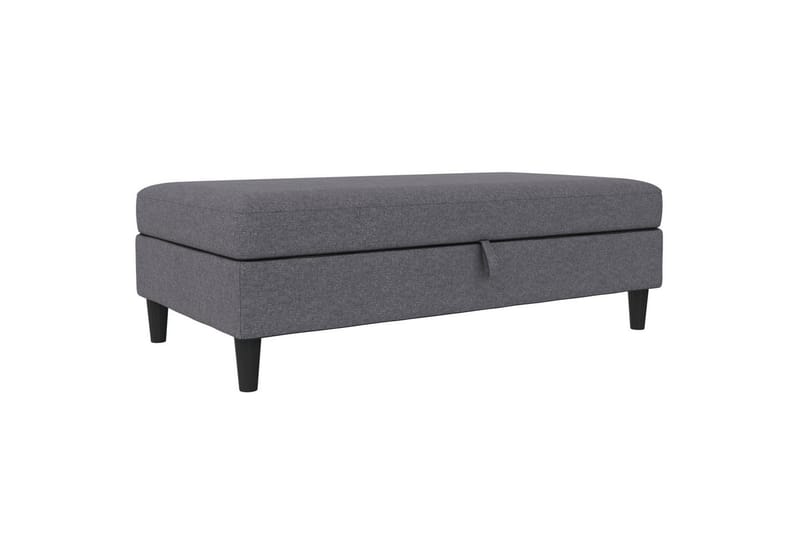 Osmaner/Krakk Hartford Grå, Linstoffutseende (100 % polyester) - Grå, Linstoffutseende (100 % polyester) - Møbler - Stoler & lenestoler - Krakk - Fotskammel