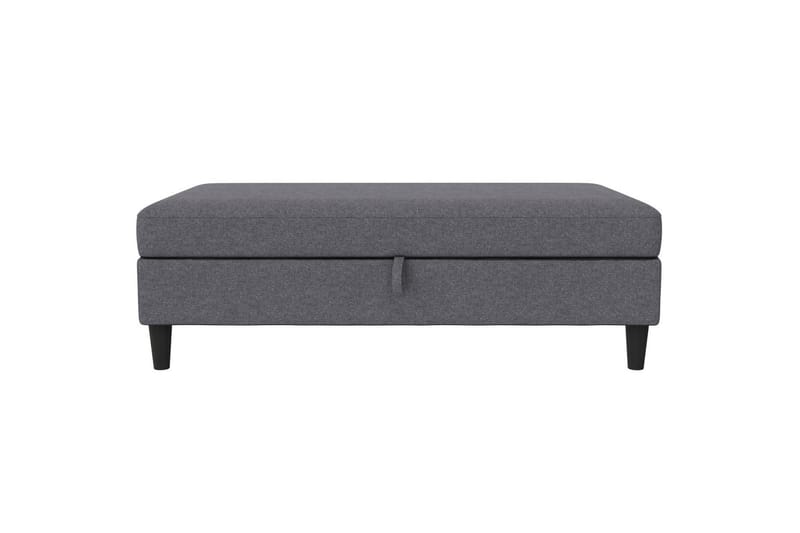 Osmaner/Krakk Hartford Grå, Linstoffutseende (100 % polyester) - Grå, Linstoffutseende (100 % polyester) - Møbler - Stoler & lenestoler - Krakk - Fotskammel