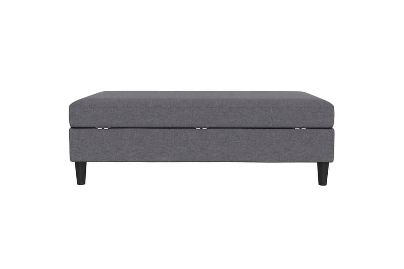 Osmaner/Krakk Hartford Grå, Linstoffutseende (100 % polyester) - Grå, Linstoffutseende (100 % polyester) - Møbler - Stoler & lenestoler - Krakk - Fotskammel