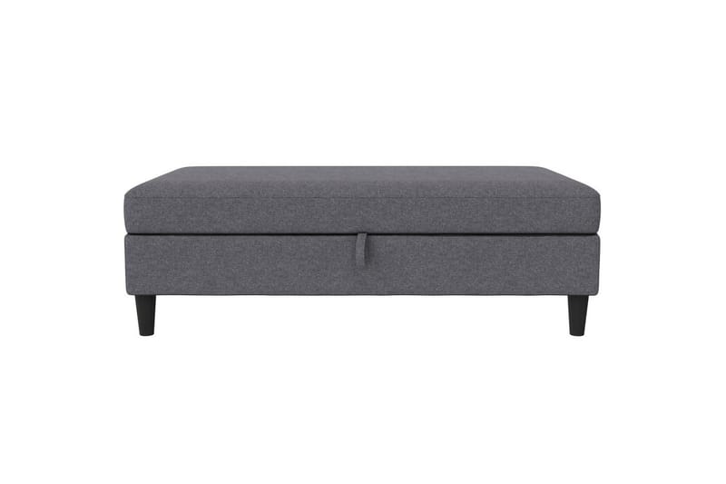 Osmaner/Krakk Hartford Grå, Linstoffutseende (100 % polyester) - Grå, Linstoffutseende (100 % polyester) - Møbler - Stoler & lenestoler - Krakk - Fotskammel