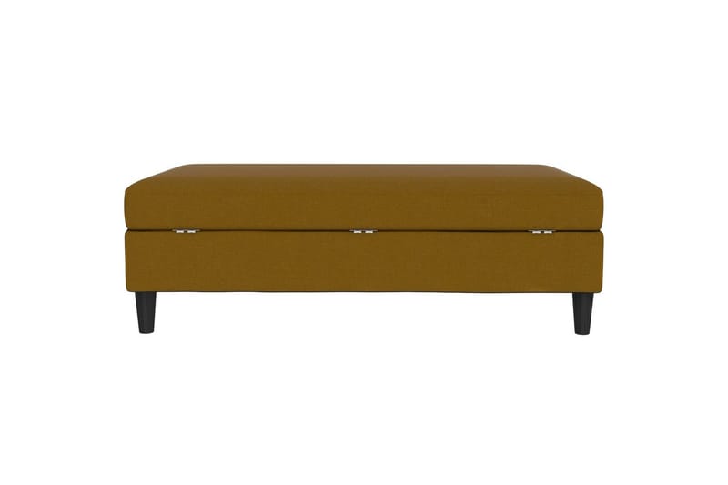 Osmaner/Krakk Hartford Gul, Linstoffutseende (100 % polyester) - Gul, Linstoffutseende (100 % polyester) - Møbler - Stoler & lenestoler - Krakk - Fotskammel