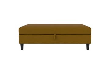 Osmaner/Krakk Hartford Gul, Linstoffutseende (100 % polyester) - Gul, Linstoffutseende (100 % polyester) - Møbler - Stoler & lenestoler - Krakk - Fotskammel