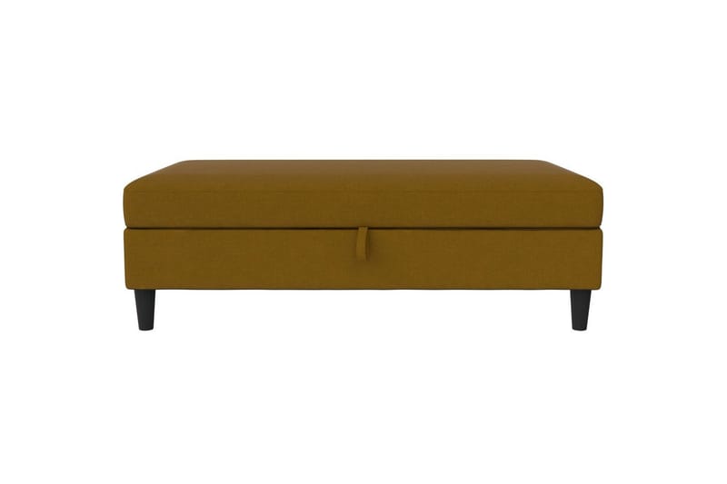 Osmaner/Krakk Hartford Gul, Linstoffutseende (100 % polyester) - Gul, Linstoffutseende (100 % polyester) - Møbler - Stoler & lenestoler - Krakk - Fotskammel