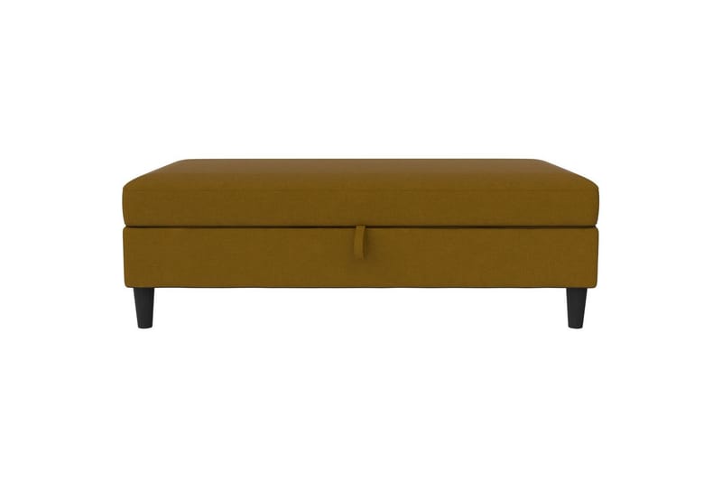Osmaner/Krakk Hartford Gul, Linstoffutseende (100 % polyester) - Gul, Linstoffutseende (100 % polyester) - Møbler - Stoler & lenestoler - Krakk - Fotskammel