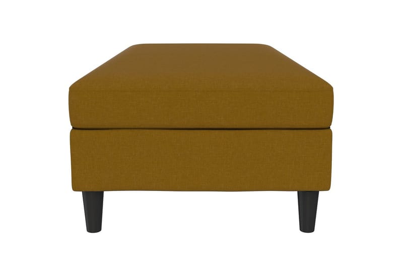 Osmaner/Krakk Hartford Gul, Linstoffutseende (100 % polyester) - Gul, Linstoffutseende (100 % polyester) - Møbler - Stoler & lenestoler - Krakk - Fotskammel