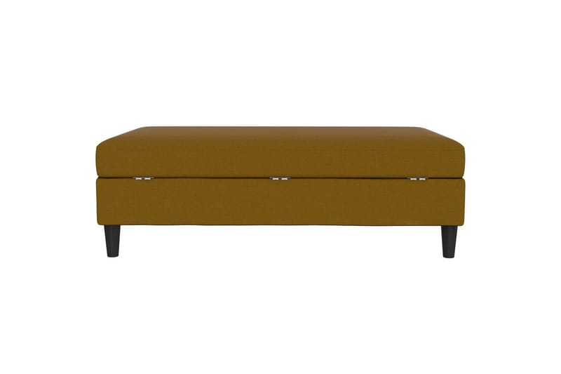 Osmaner/Krakk Hartford Gul, Linstoffutseende (100 % polyester) - Gul, Linstoffutseende (100 % polyester) - Møbler - Stoler & lenestoler - Krakk - Fotskammel