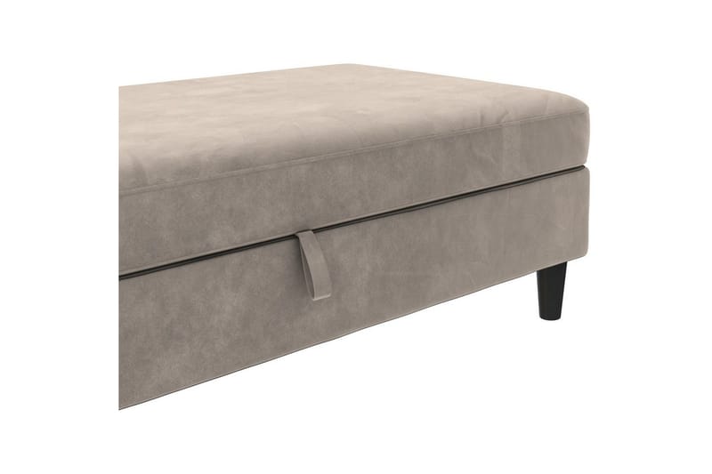 Osmaner/Krakk Hartford Taupe, Fløyel - Taupe, Fløyel - Møbler - Stoler & lenestoler - Krakk - Fotskammel