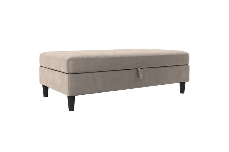 Osmaner/Krakk Hartford Taupe, Fløyel - Taupe, Fløyel - Møbler - Stoler & lenestoler - Krakk - Fotskammel