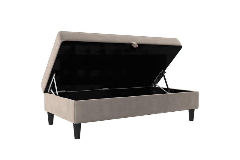 Osmaner/Krakk Hartford Taupe, Fløyel - Taupe, Fløyel - Møbler - Stoler & lenestoler - Krakk - Fotskammel