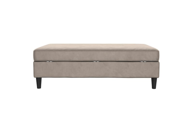 Osmaner/Krakk Hartford Taupe, Fløyel - Taupe, Fløyel - Møbler - Stoler & lenestoler - Krakk - Fotskammel