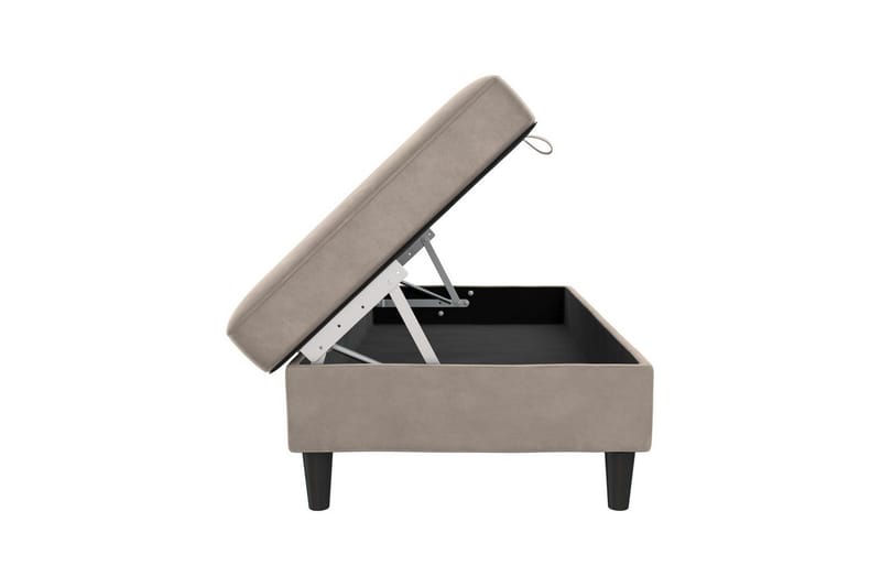 Osmaner/Krakk Hartford Taupe, Fløyel - Taupe, Fløyel - Møbler - Stoler & lenestoler - Krakk - Fotskammel