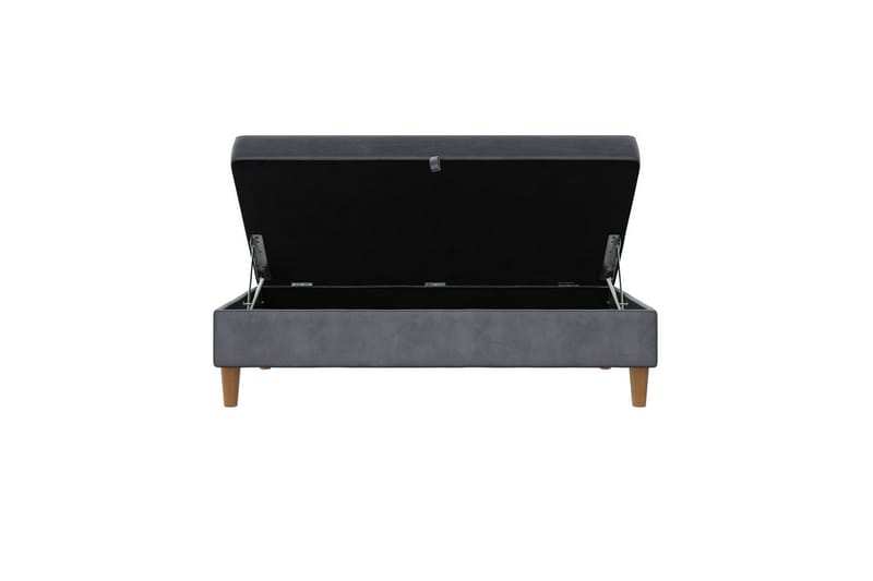 Osmaner/Krakk Lilly Antrasitt, Fløyel/Tre/Plast - Antrasitt, Fløyel/Tre/Plast - Møbler - Stoler & lenestoler - Krakk - Fotskammel