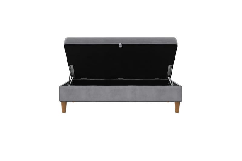 Osmaner/Krakk Lilly Lys grå, Fløyel/Tre/Plast - Lys grå, Fløyel/Tre/Plast - Møbler - Stoler & lenestoler - Krakk - Fotskammel