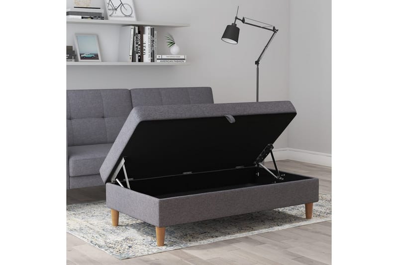 Osmaner/Krakk Lilly Lys grå, Lin - Lys grå, Lin - Møbler - Stoler & lenestoler - Krakk - Fotskammel