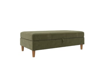 Osmaner/Krakk Lilly Olivengrønn, Fløyel/Tre/Plast