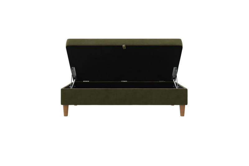 Osmaner/Krakk Lilly Olivengrønn, Fløyel/Tre/Plast - Olivengrønn, Fløyel/Tre/Plast - Møbler - Stoler & lenestoler - Krakk - Fotskammel