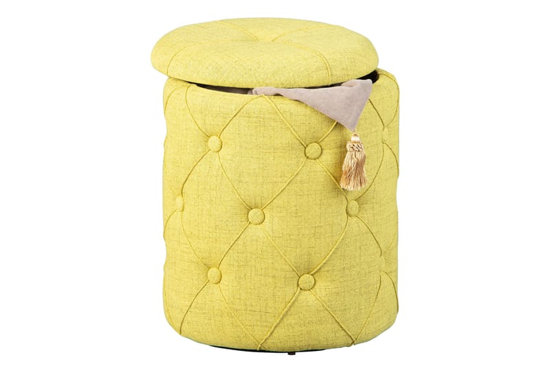 Ozie Krakk - Gul/Grønn - Møbler - Stoler & lenestoler - Krakk