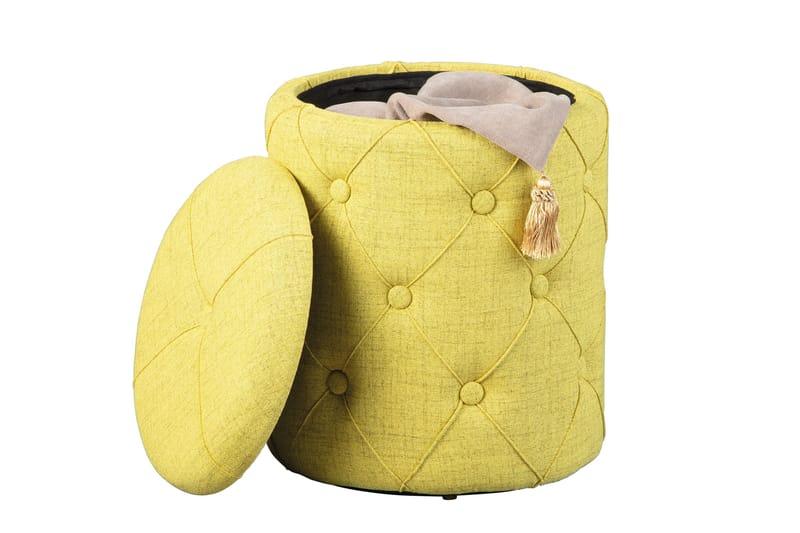 Ozie Krakk - Gul/Grønn - Møbler - Stoler & lenestoler - Krakk