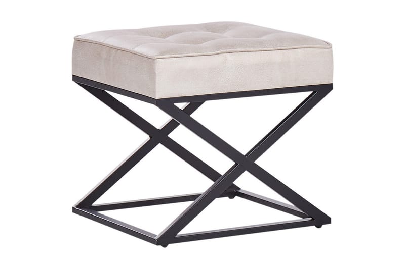 Pall Murdo Beige/svart - Beige/svart - Møbler - Stoler & lenestoler - Krakk - Fotskammel
