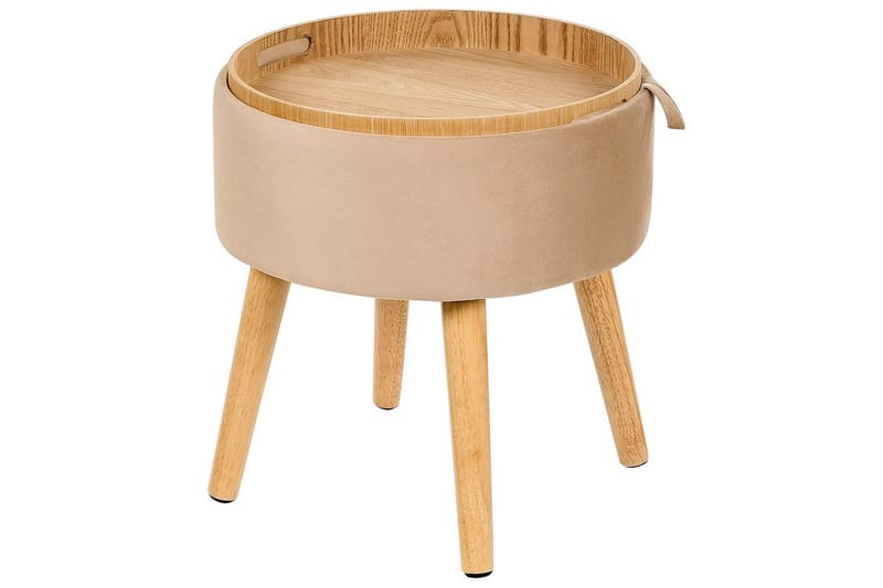 Pall Neely Beige - Beige - Møbler - Stoler & lenestoler - Krakk - Fotskammel