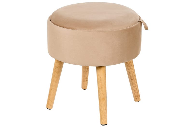 Pall Neely Beige - Beige - Møbler - Stoler & lenestoler - Krakk - Fotskammel