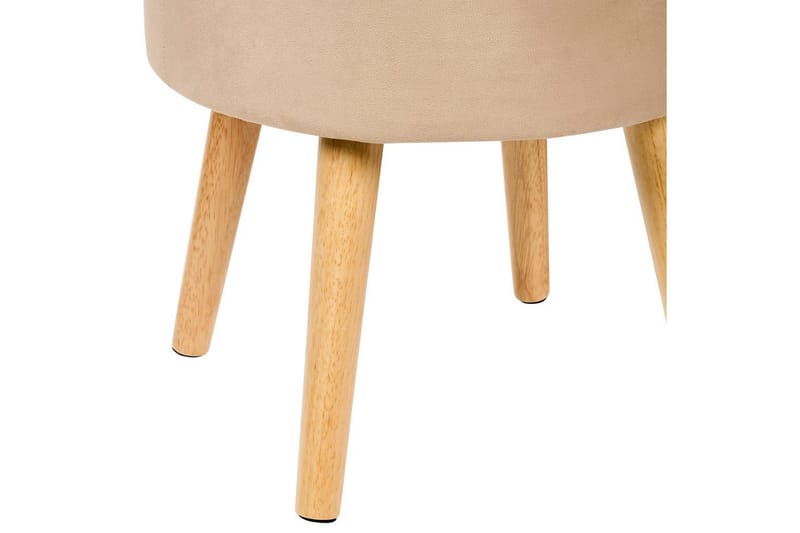 Pall Neely Beige - Beige - Møbler - Stoler & lenestoler - Krakk - Fotskammel