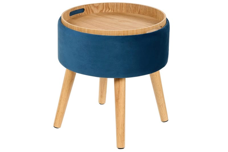 Pall Neely Blå - Blå - Møbler - Stoler & lenestoler - Krakk - Fotskammel