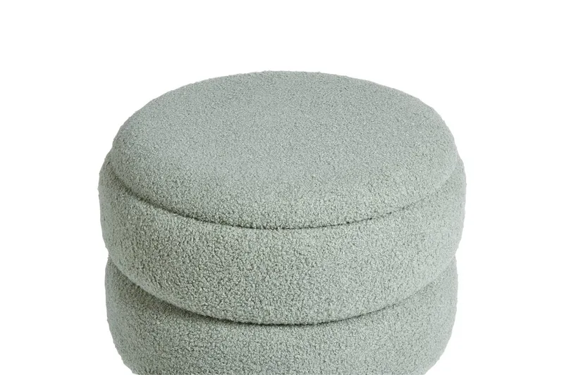 Pall Okaton Grønn/lyst tre - Grønn/lyst tre - Møbler - Stoler & lenestoler - Krakk - Fotskammel