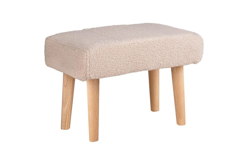 Pall Takoma Beige/lyst tre - Beige/lyst tre - Møbler - Stoler & lenestoler - Krakk - Fotskammel