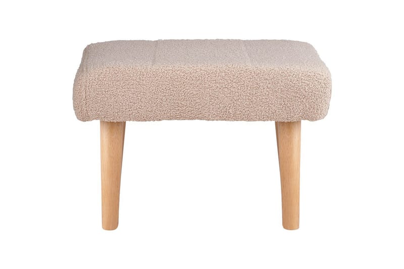 Pall Takoma Beige/lyst tre - Beige/lyst tre - Møbler - Stoler & lenestoler - Krakk - Fotskammel