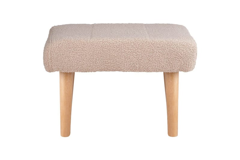 Pall Takoma Beige/lyst tre - Beige/lyst tre - Møbler - Stoler & lenestoler - Krakk - Fotskammel